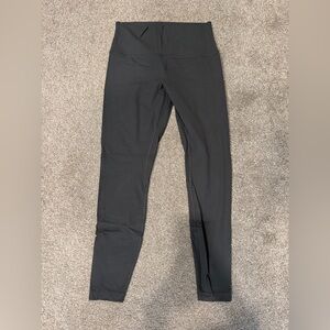 Lululemon Align Ribbed High-Rise Grey leggings. Size 10. Inseam 28.